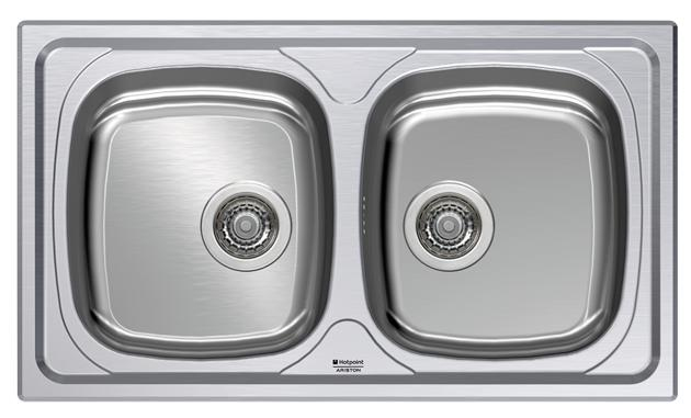Hotpoint SN 86M2 (X) HA kitchen sink Steel