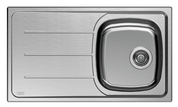 Hotpoint SN 86M1S (AX) HA kitchen sink Steel