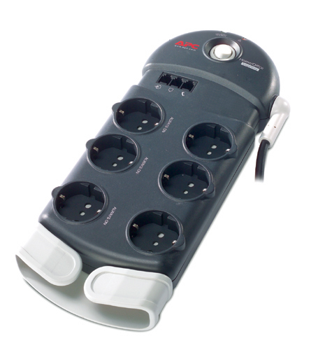 APC Home/Office SurgeArrest 6 outlets with Phone Protection 230V Italy 6 AC outlet(s) 2.44 m