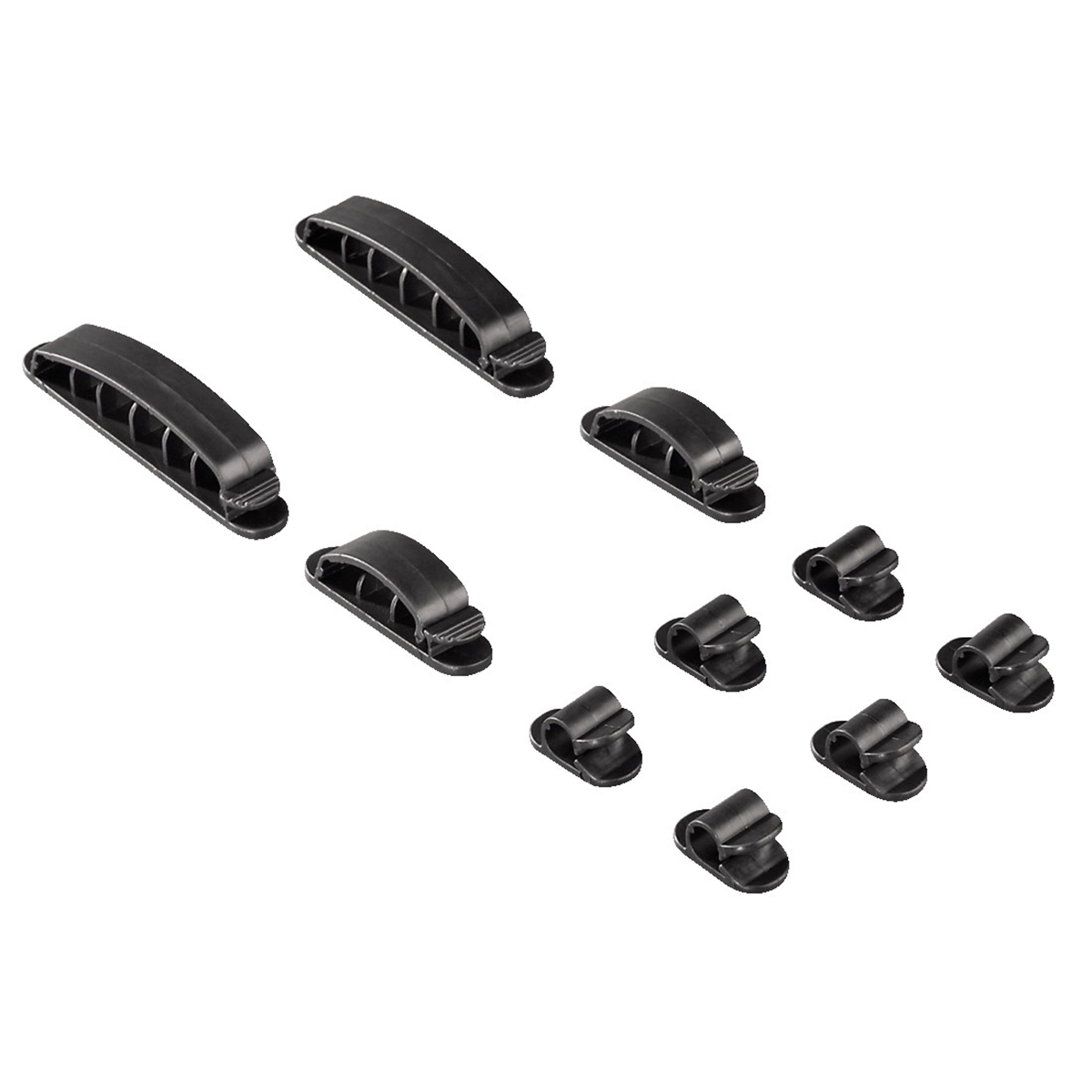 Hama Cable Fastener Easy Clip, black, 10 pieces cable clamp 10 pc(s)