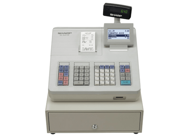 Sharp XEA207W cash register Thermal transfer 2000 PLUs LCD