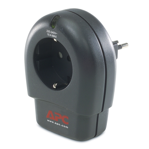 APC SurgeArrest Essential 1 - IT Black 1 AC outlet(s) 230 V