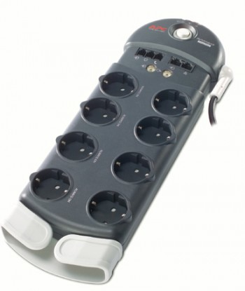 APC PF8VNT3-RS surge protector Charcoal 8 AC outlet(s) 230 V 3.05 m