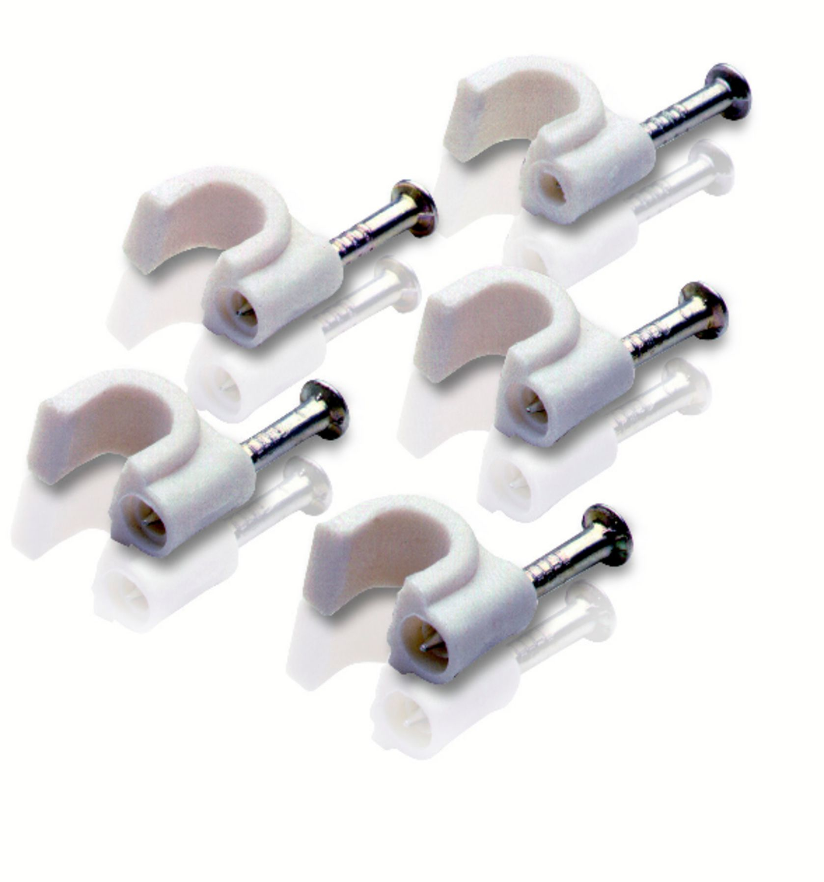 Philips SWV2090W Coaxial RG6 White Nail-in clips
