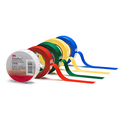 3M TemFlex 1500 25 m PVC Red