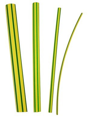 3M TE100046149 cable insulation Heat shrink tube Green, Yellow