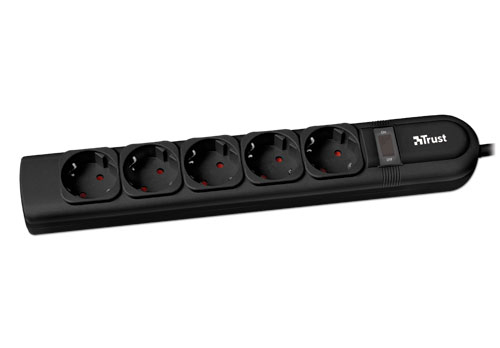 Trust Surge Guard Black 5 AC outlet(s)
