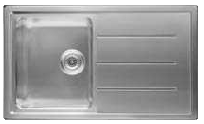 Hotpoint SK8630W1 (X) HA kitchen sink Stainless steel