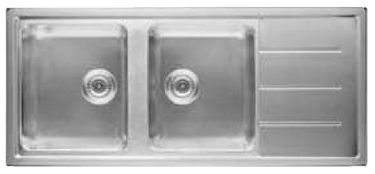 Hotpoint SK11630W2 (X) HA kitchen sink Stainless steel