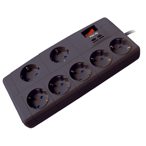 NGS SURGE700 surge protector Black 7 AC outlet(s) 1.85 m