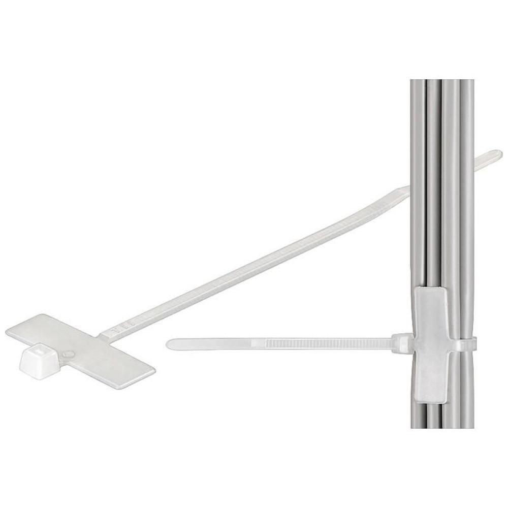 Techly Cable Tie With Nameplate 100X2,5mm 100 pcs White ISWT-959