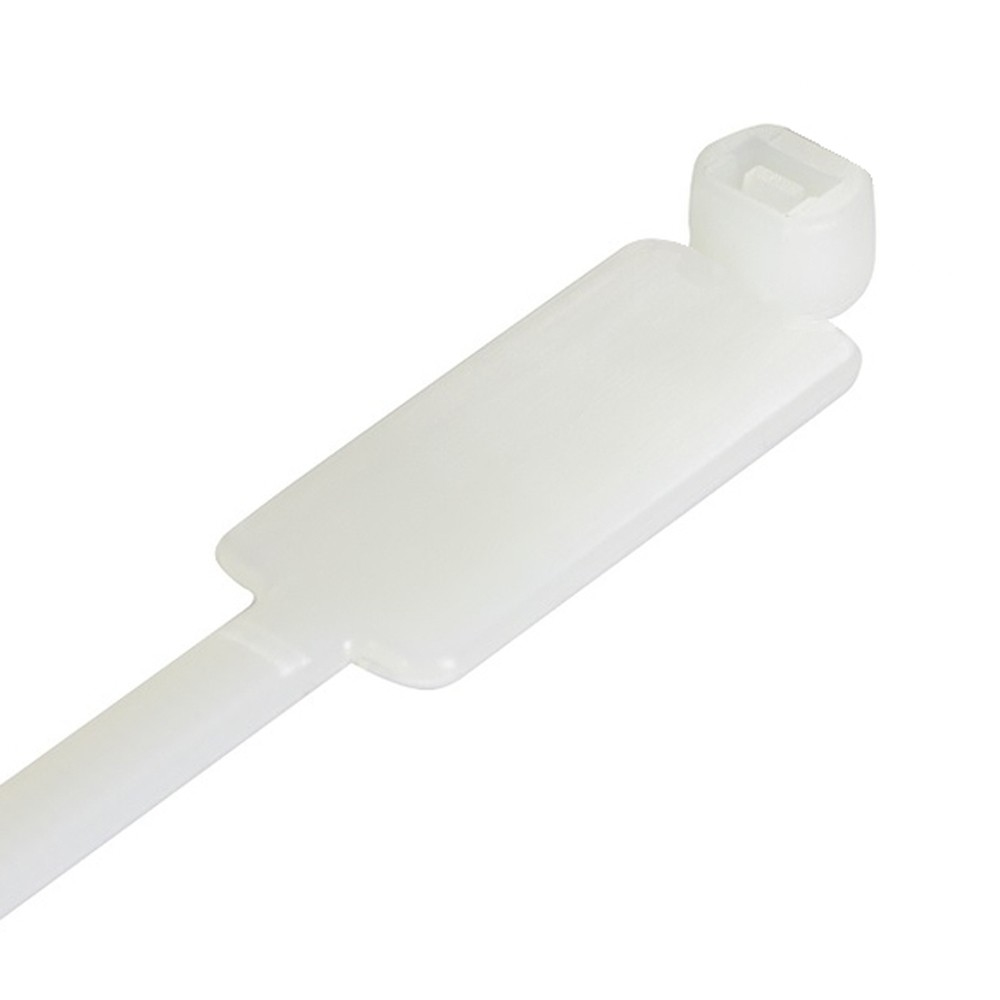 Techly Cable Tie with Nameplate 200x4,8mm 100 pcs 13x28mm White ISWT-481