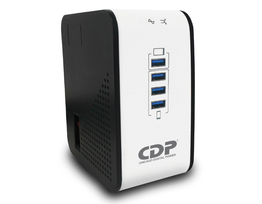 CDP R2CU-AVR1008 1000VA/500W 8 outlets AVR 175 joules, 4 USB ports 120 Vac