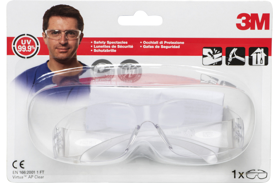 3M VAPCC safety eyewear Plastic Transparent