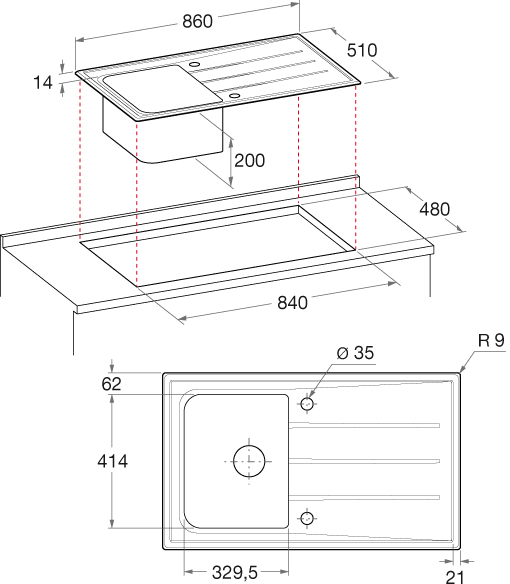 Hotpoint SC 86C1A.1 (OS) HA Rectangular