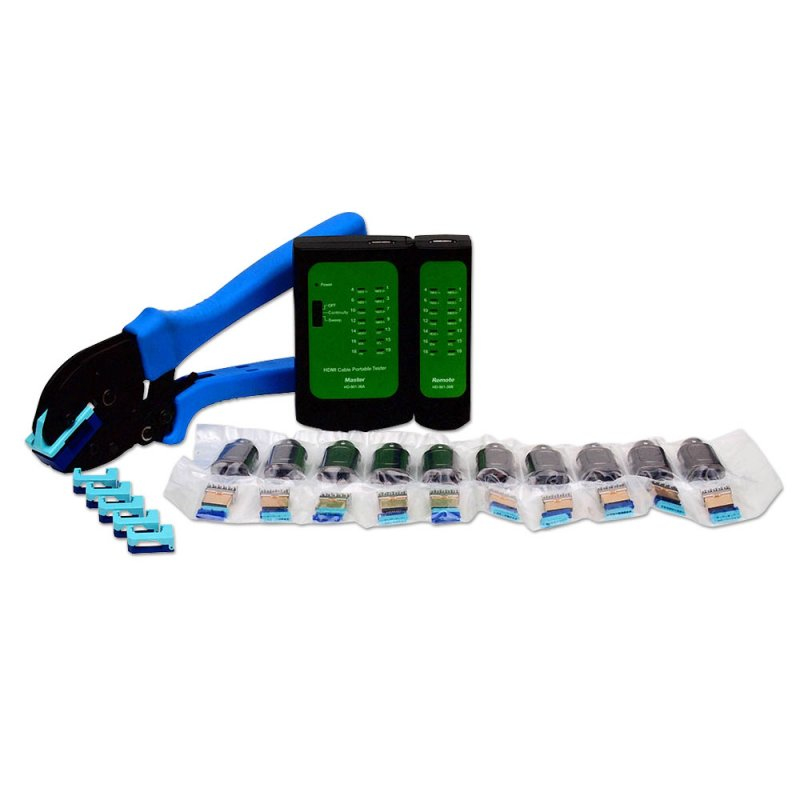 Lindy 43063 cable crimper Black, Blue, Green