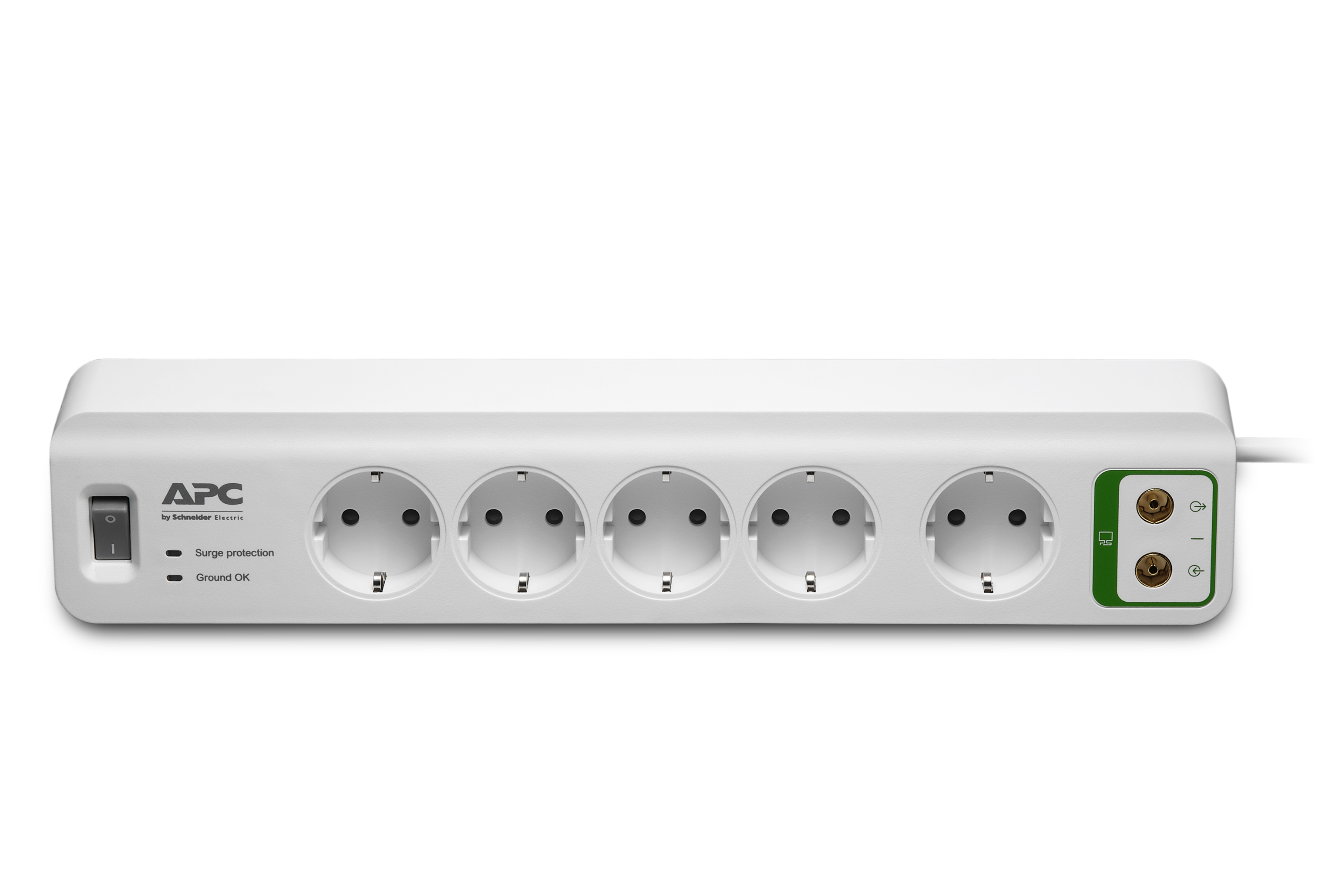 APC PM5V-GR surge protector White 5 AC outlet(s) 230 V 1.83 m
