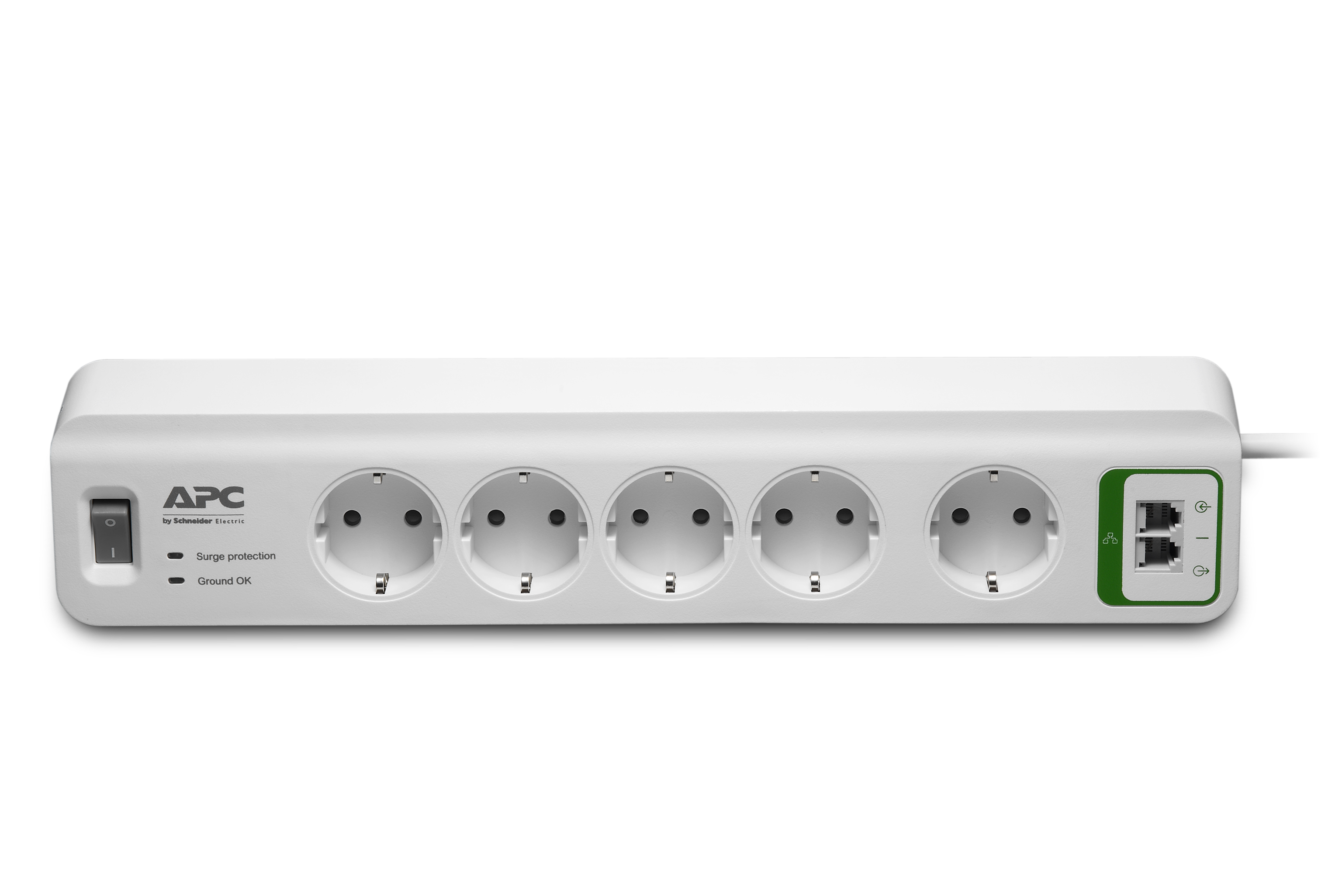 APC PM5T-GR surge protector White 5 AC outlet(s) 230 V 1.83 m