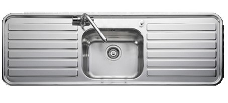 Leisure LX155 kitchen sink Top-mounted sink Rectangular Stainless steel