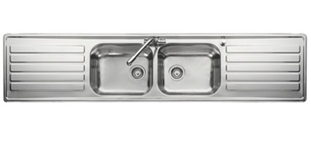 Leisure LX84 kitchen sink Top-mounted sink Rectangular Stainless steel