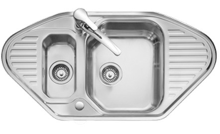 Leisure AQ9853 kitchen sink Top-mounted sink Stainless steel