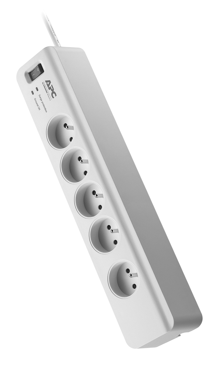 APC PM5-FR surge protector White 5 AC outlet(s) 230 V 1.83 m