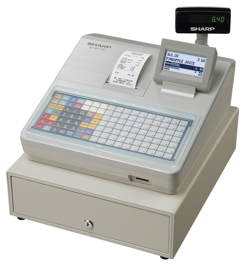 Sharp XE-A217W cash register LCD