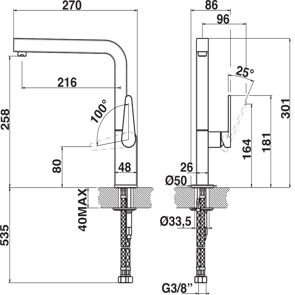 Whirlpool FAA 007 IXL Chrome