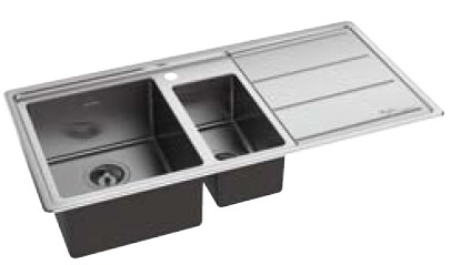Whirlpool AM 1051 IXL kitchen sink Top-mounted sink Rectangular Stainless steel