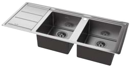 Whirlpool AM 1151 IXL/LH kitchen sink Top-mounted sink Rectangular Stainless steel