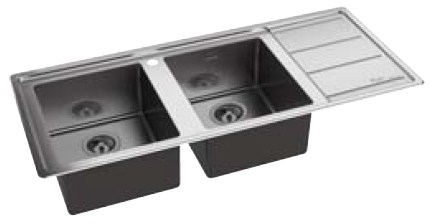 Whirlpool AM 1151 IXL kitchen sink Top-mounted sink Rectangular Stainless steel