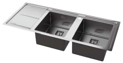 Whirlpool FS 1151 IXL/LH kitchen sink Top-mounted sink Rectangular Stainless steel