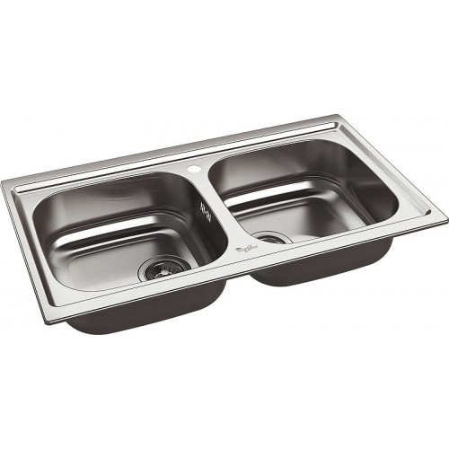 Whirlpool SQ 8652 IX kitchen sink Rectangular Stainless steel
