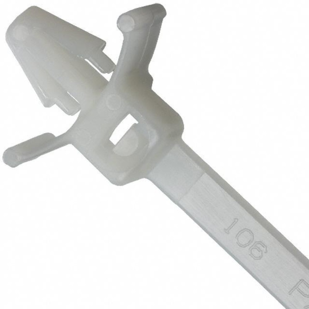 Techly Cable Ties Clip 200x4,8mm with Quick Coupling Nylon 100 pcs White ISWTW-20048A