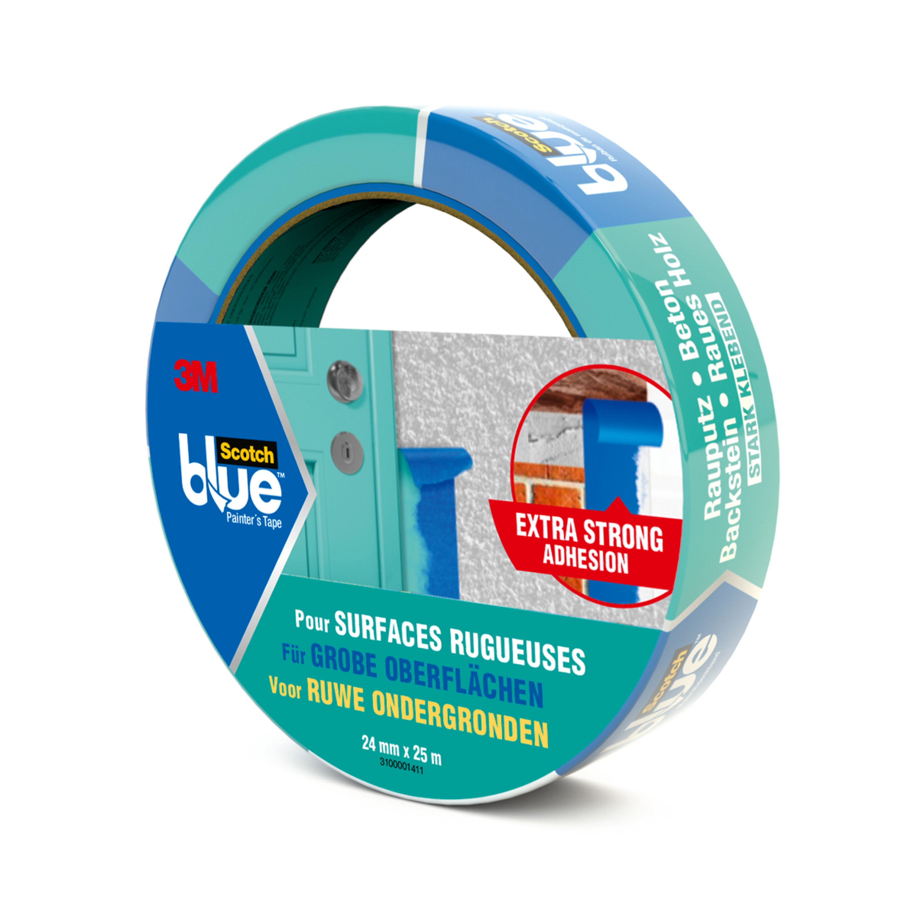 3M 2096-24C 25 m Painters masking tape Paper Blue