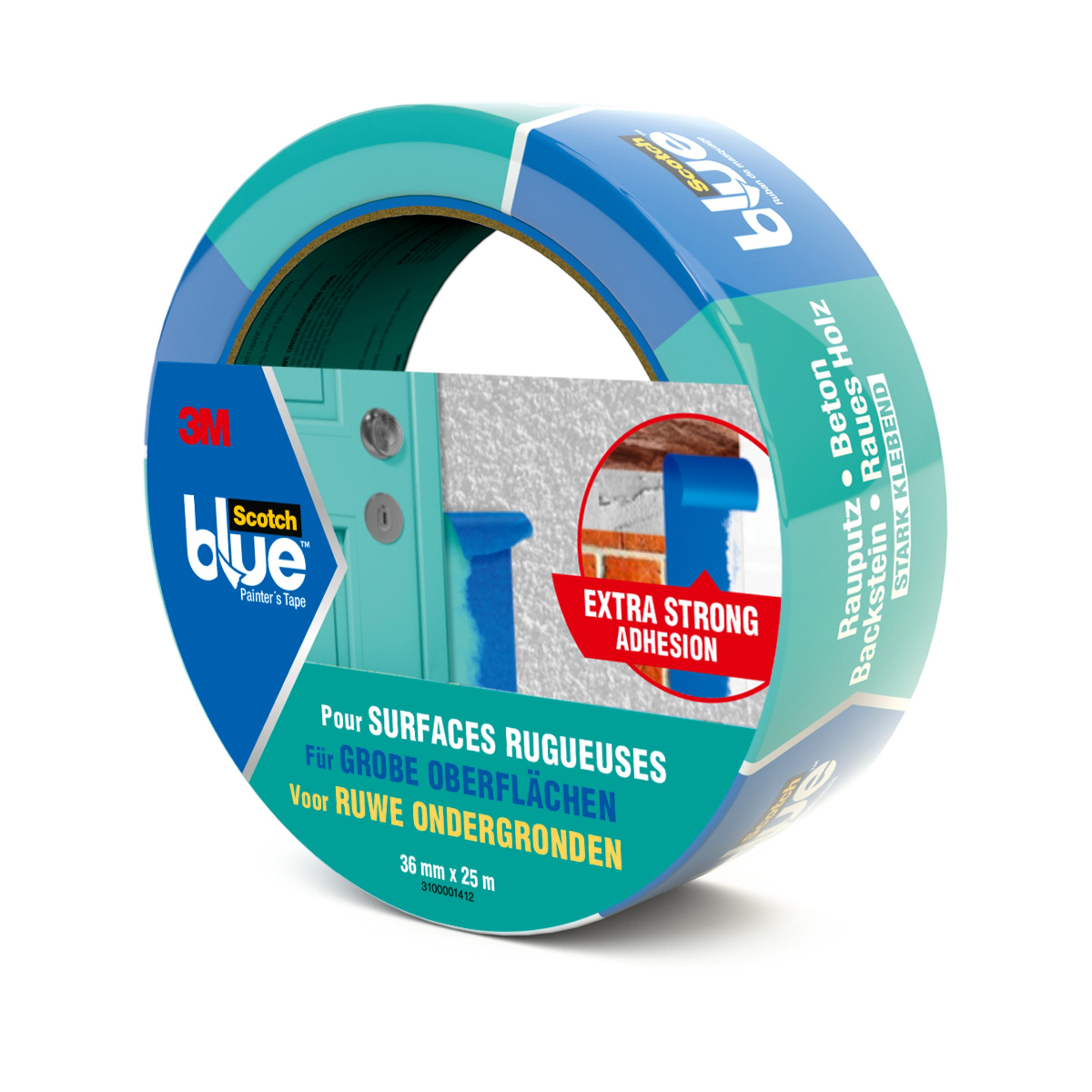 3M 2096-36C 25 m Painters masking tape Paper Blue