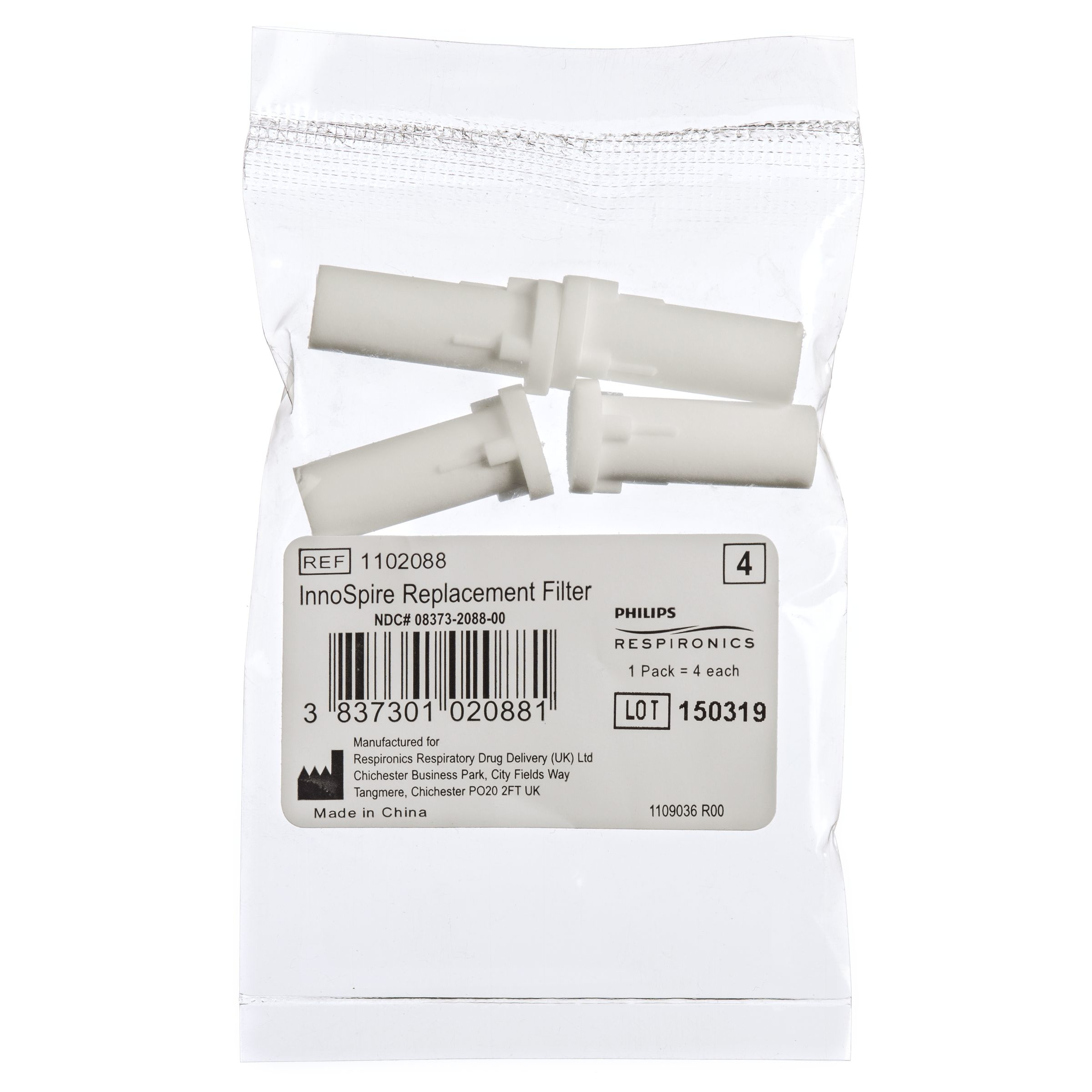Philips InnoSpire Essence HH1312 Air Inlet Filters (4 pack)