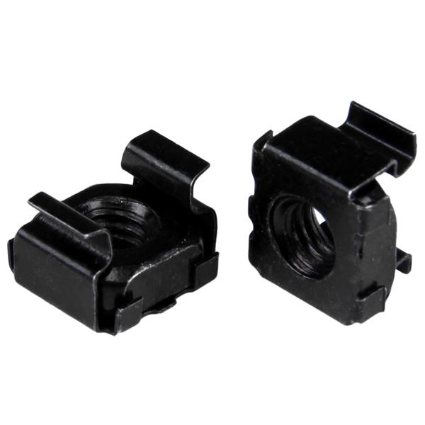 StarTech.com 100-Pack M5 Square Hole Cage Nuts and Installation Tool for 19" or 10" Server Racks, Cabinets and Enclosures, Black - TAA