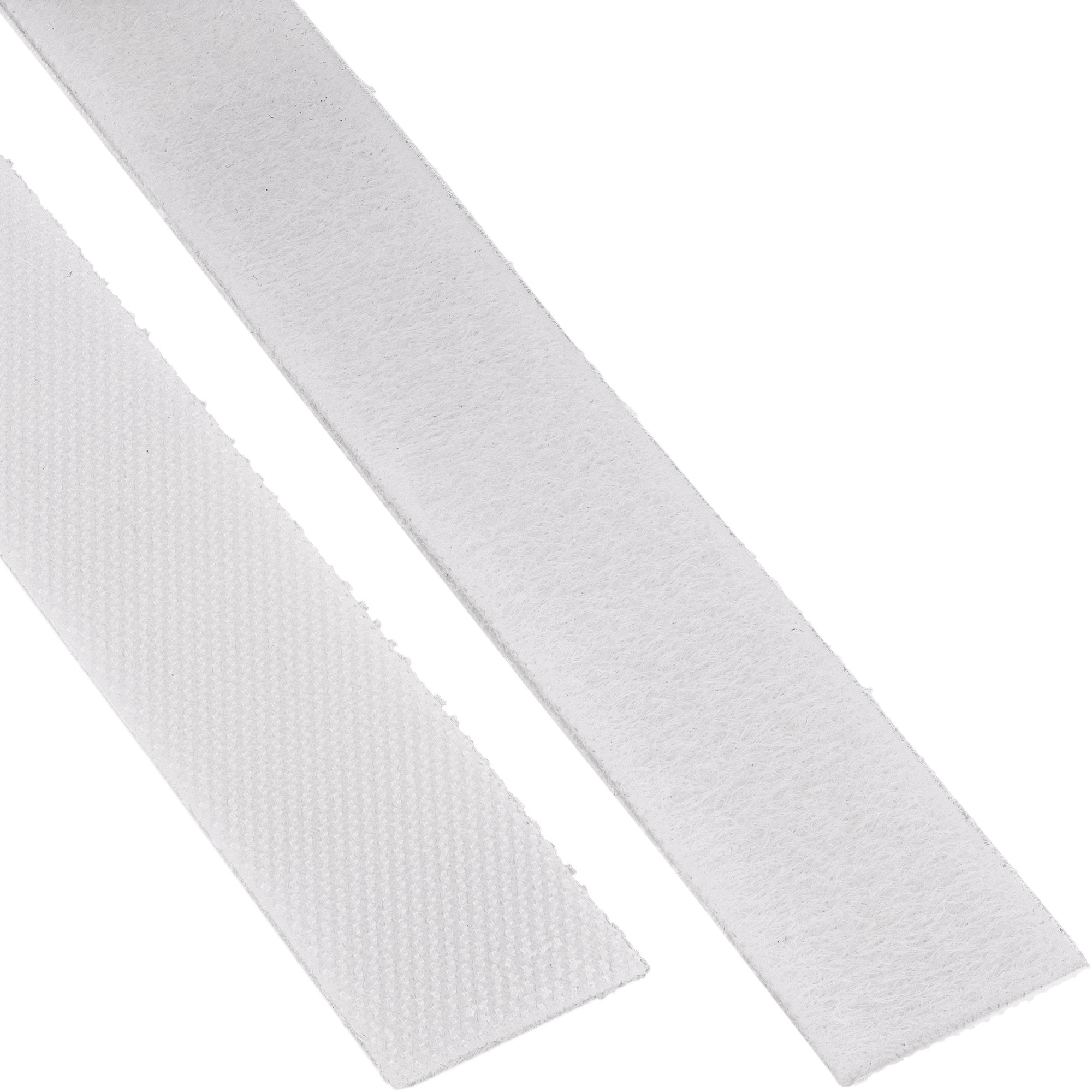 InLine Cable Ties with hook-and-loop fastener band 16mm white 10m