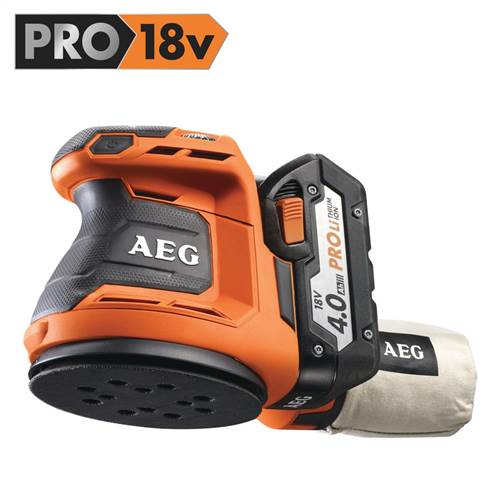 AEG BEX18-125 Li-402 C Orbital sander 11000 RPM 22000 OPM