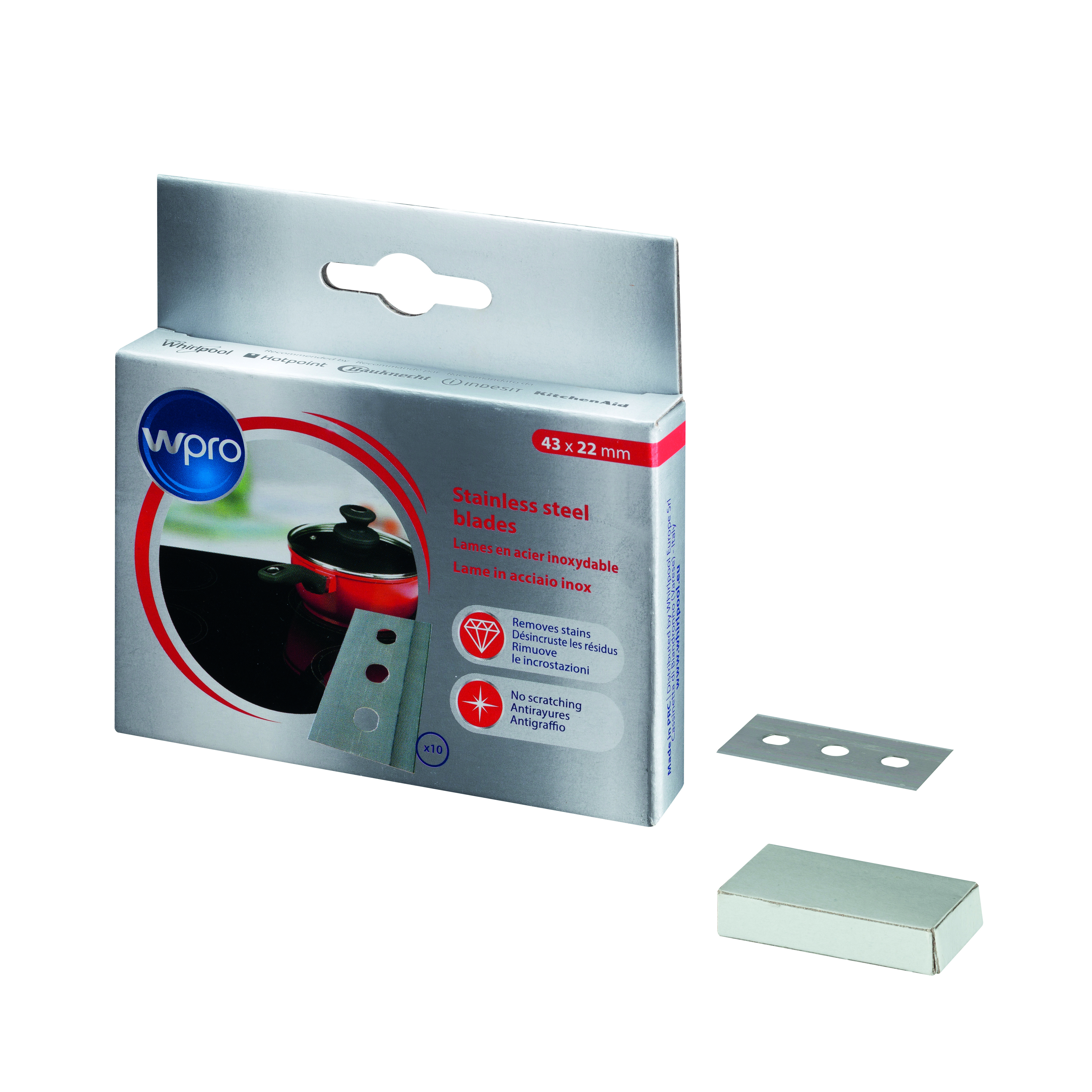 Whirlpool BLA 114 scraper blade Stainless steel