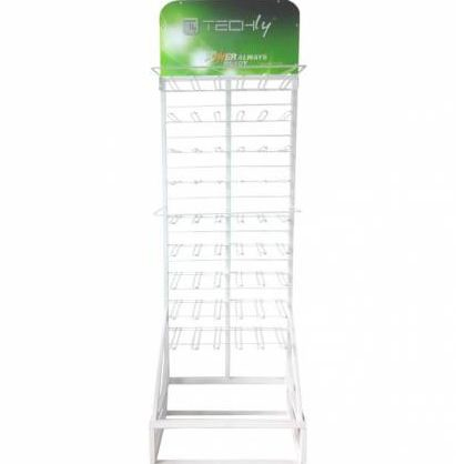 Techly Exhibitors from Ground for Batteries 180cm White ICBDIS02