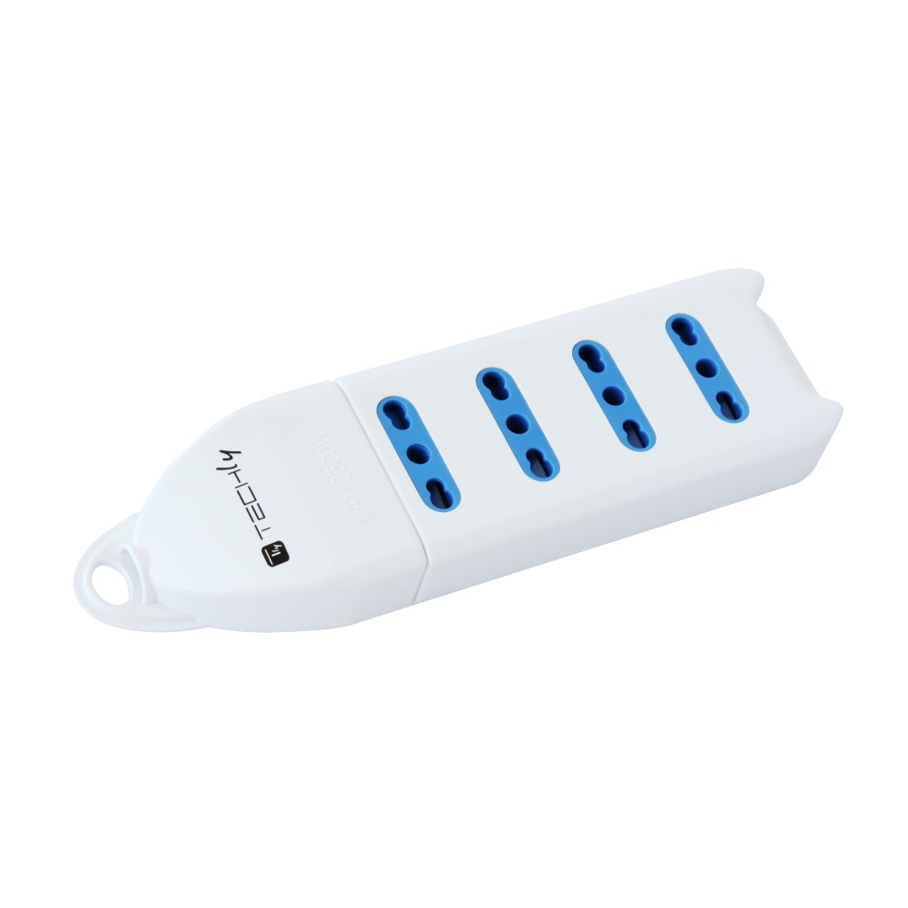 Techly Surge 4 Exit 10/16A Bypass Without Cable Black IUPS-PCP-304