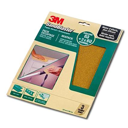 3M SandBlaster Abrasive sheet Coarse grit 3 pc(s)
