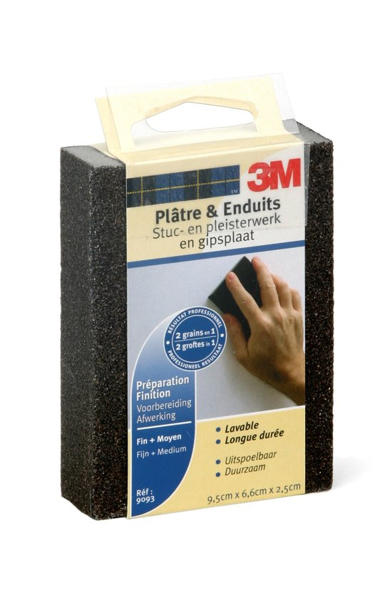 3M DW9093 manual sanding supply Sanding sponge Medium/Fine grit 1 pc(s)