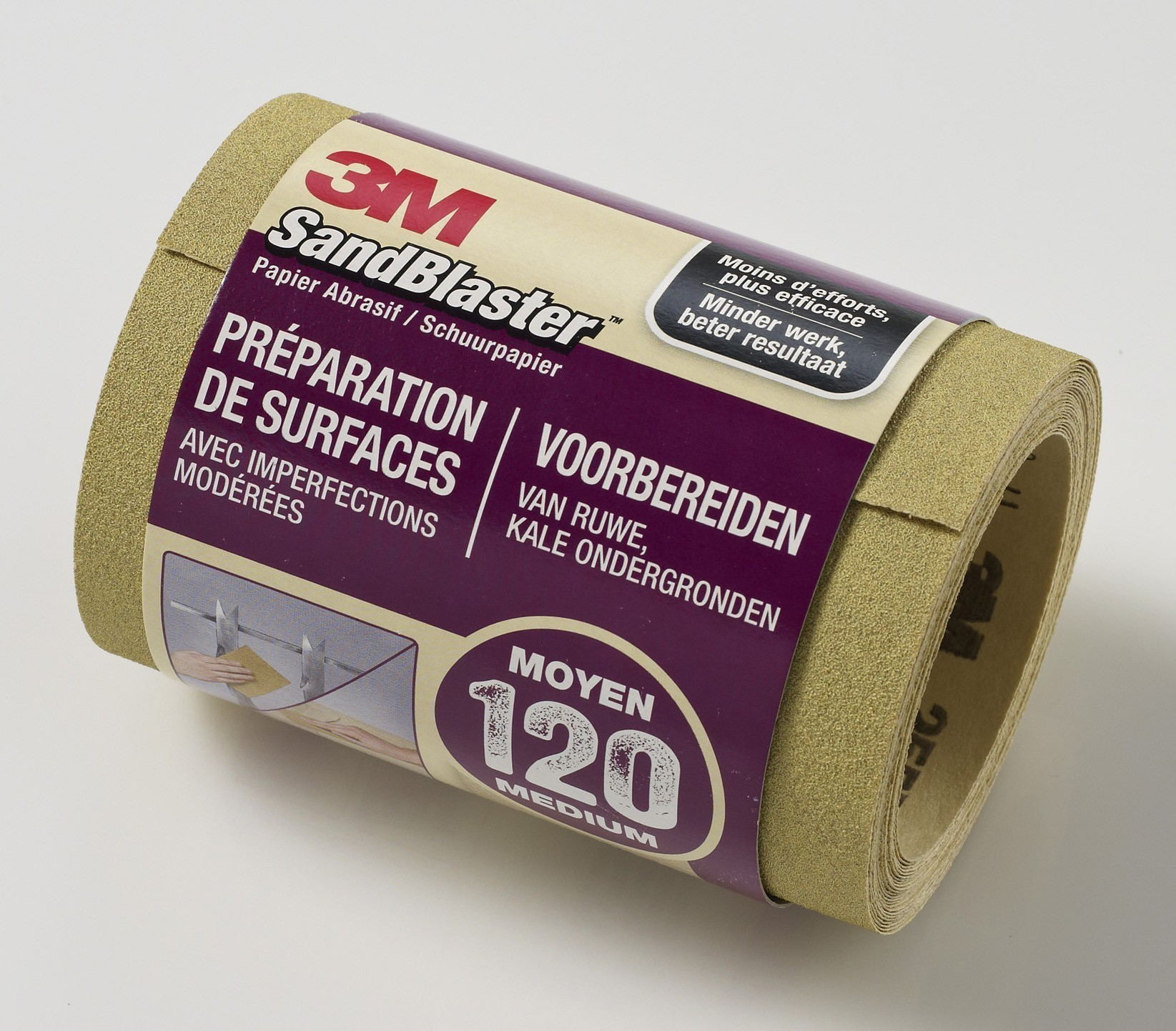 3M 250RL120 manual sanding supply Abrasive roll Fine grit P120 1 pc(s)