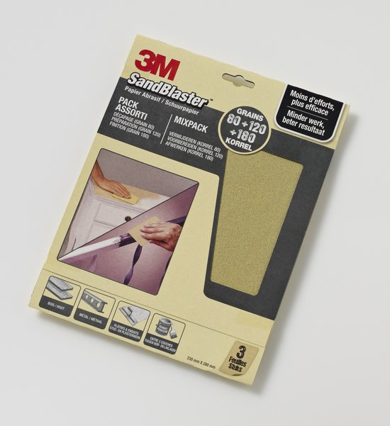 3M 69026M manual sanding supply Abrasive sheet Manual sanding supply kit 3 pc(s)