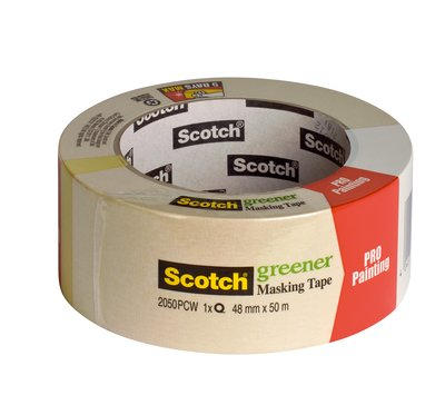 3M 2050PCW 1968.5" (50 m) Painters masking tape Suitable for indoor use Paper Tan