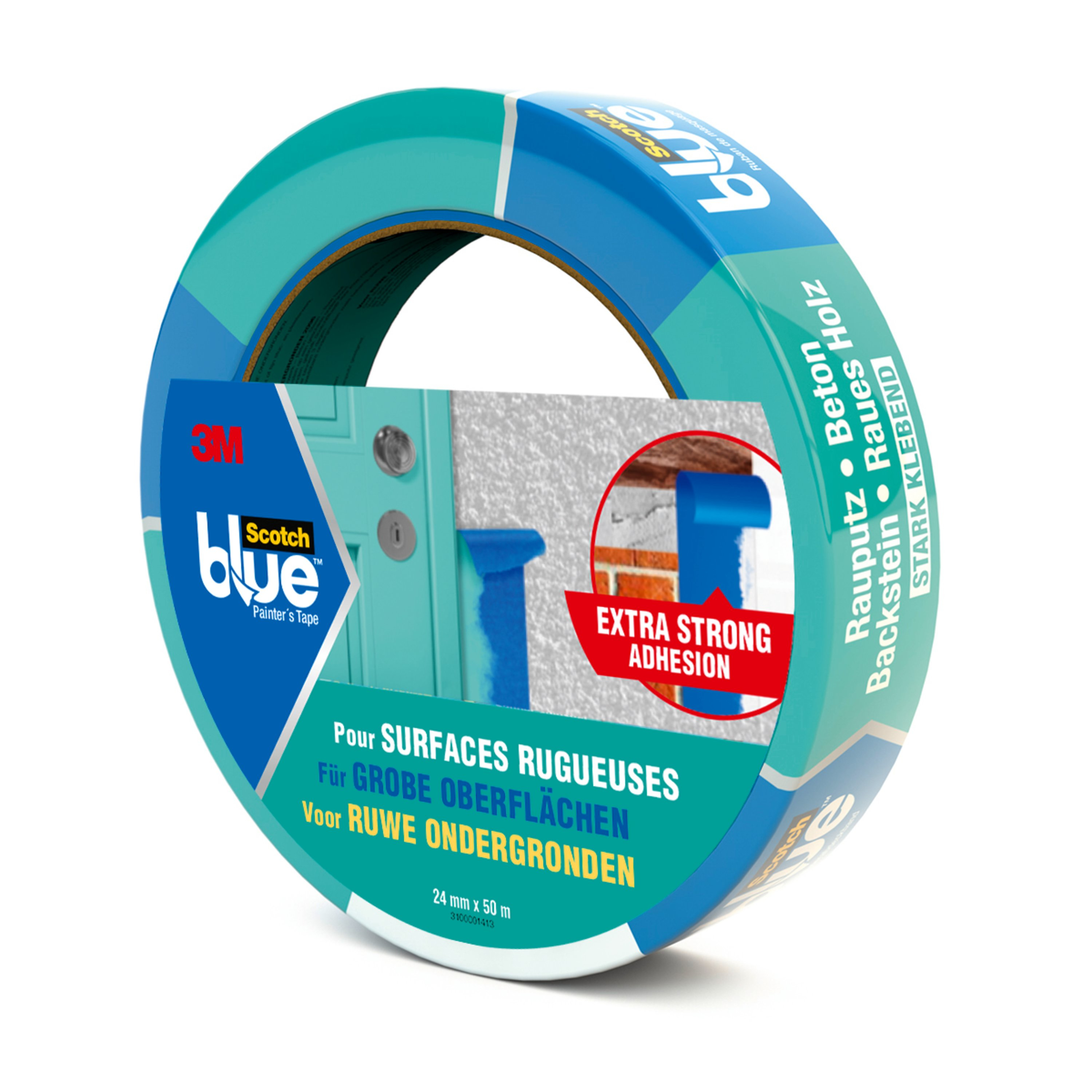 3M 2096-24P 50 m Painters masking tape Blue