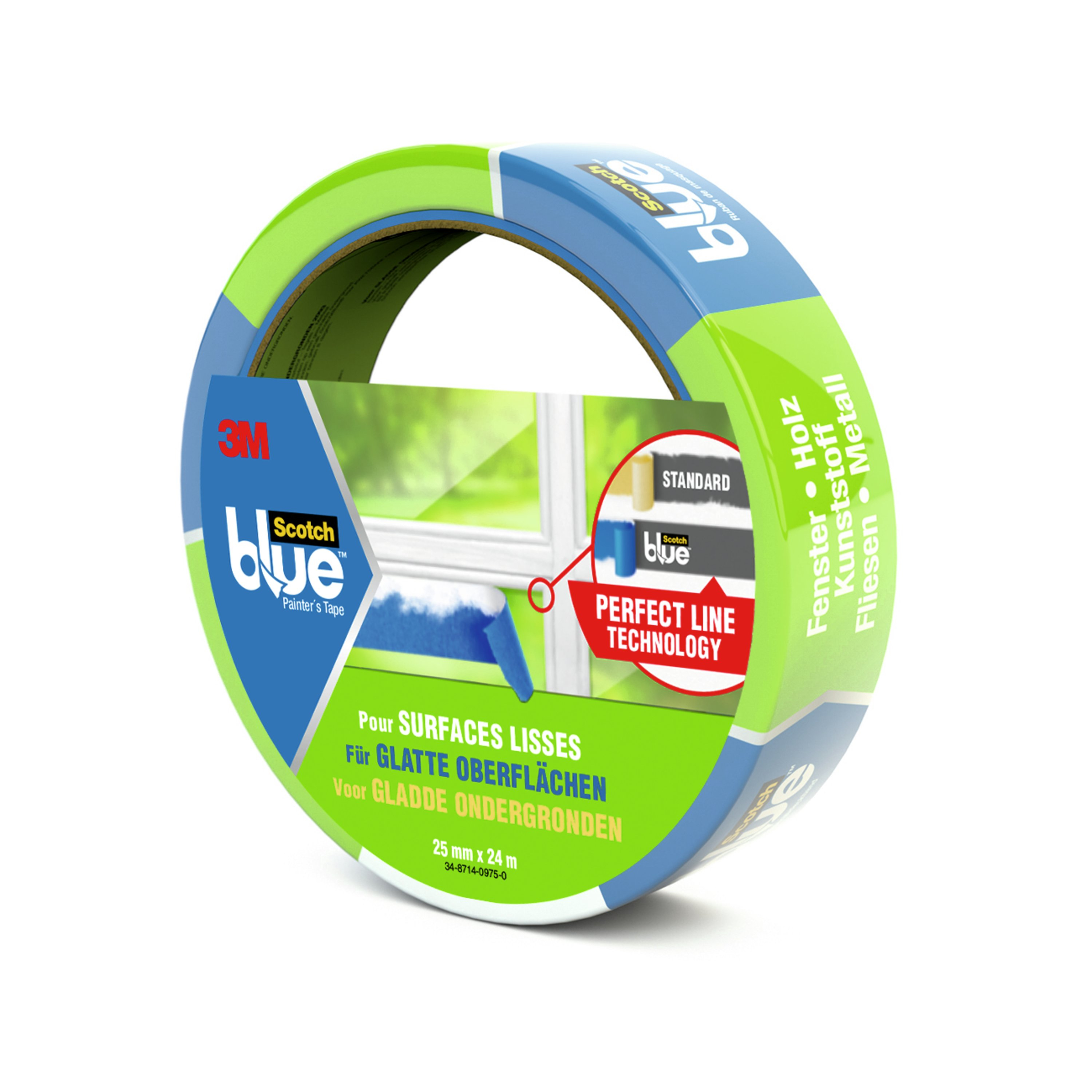 3M 2093-24C 25 m Painters masking tape Paper Blue